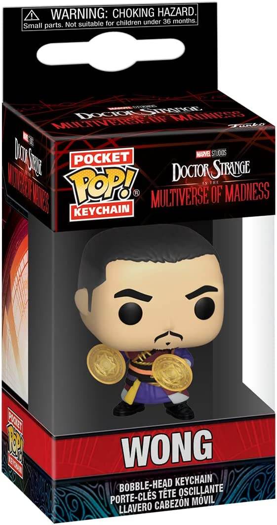 Funko Pop! Keychain: Doctor Strange Multiverse of Madness - Wong Vinyl Figure -