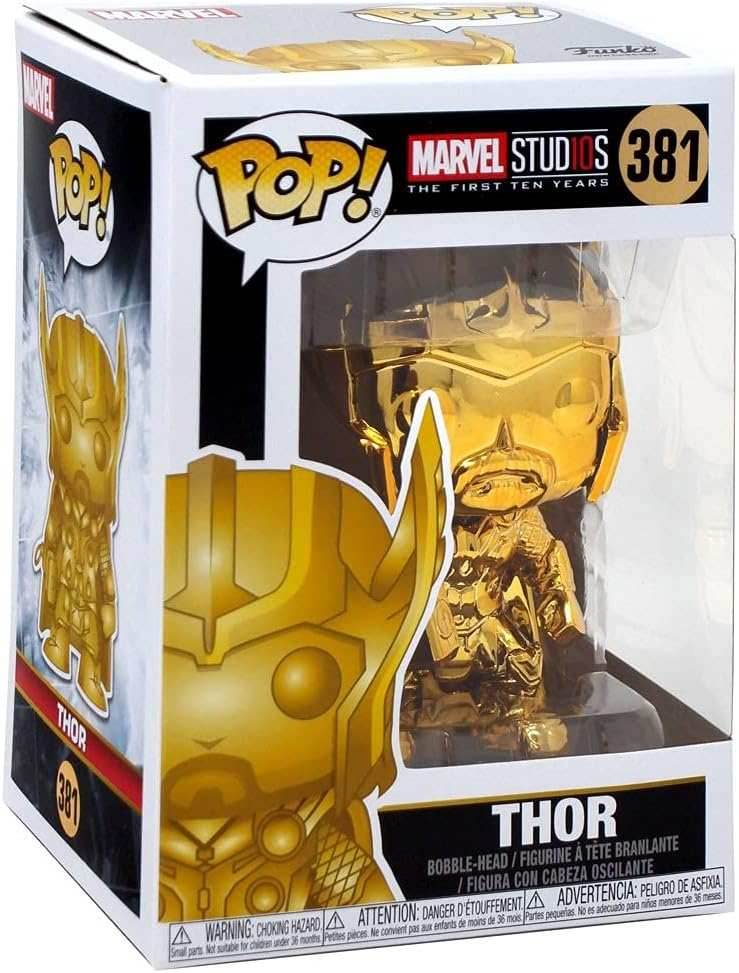 Funko Pop Marvel: Studios 10 - Thor (Gold Chrome) -
