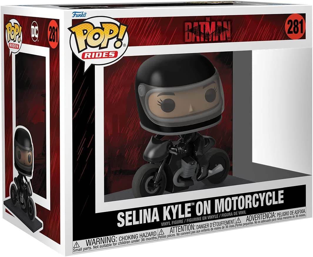 Funko Pop! Ride Deluxe: The Batman - Selina Kyle on Motorcycle Vinyl Figure -