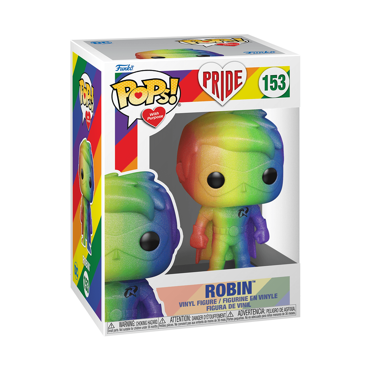 Funko Pop! DC Heroes: Pride - Robin Rainbow Glitter -