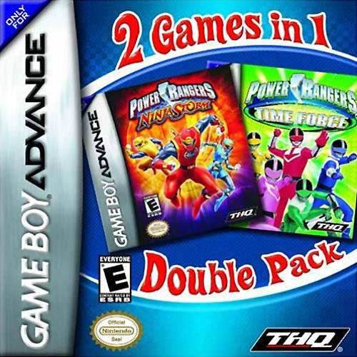 2 Games In 1 Double Pack: Power Rangers: Time Force / Power Rangers: Ninja Storm (Gameboy Advance) - Game Manual Only