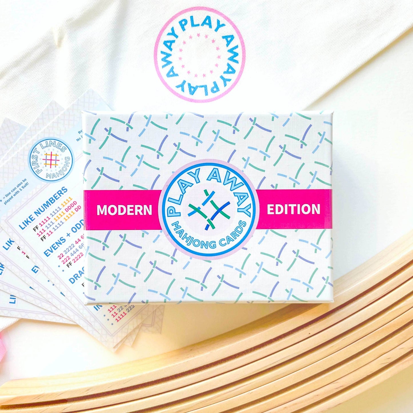 Play Away Mahjong Cards: Modern Edition - Deck + Racks + Rack Bag + First Lines