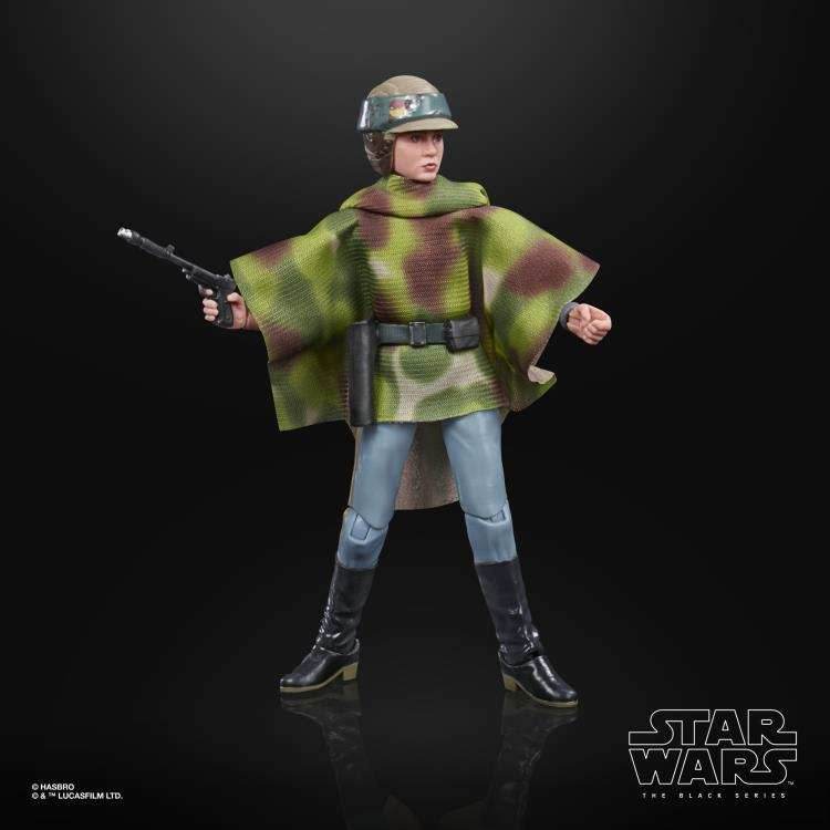 Star Wars: The Black Series - Leia Organa (Endor Battle Poncho) (Return of the Jedi) 6-Inch Action Figure -