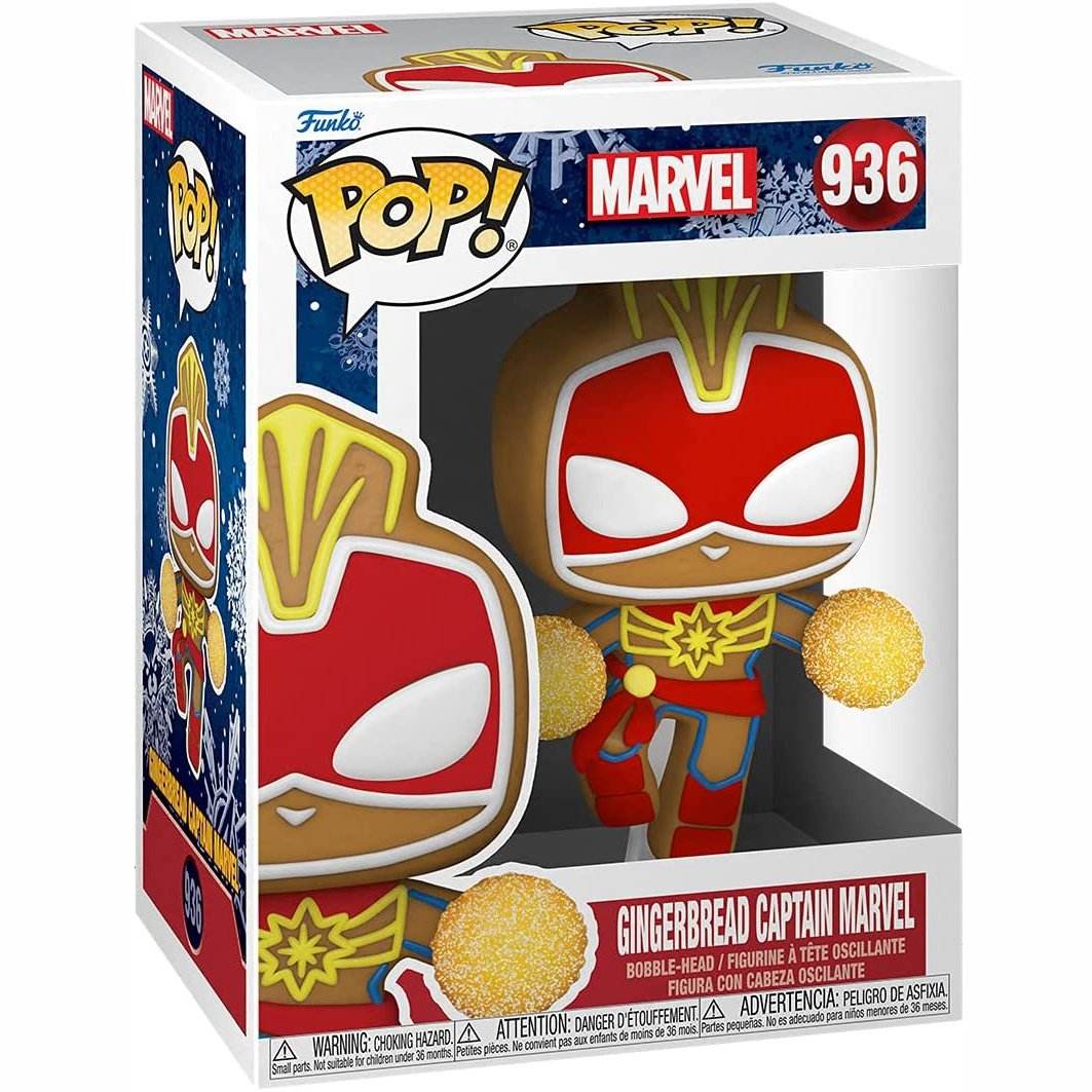 Funko POP! Marvel: Holiday Captain Marvel Vinyl Figure -