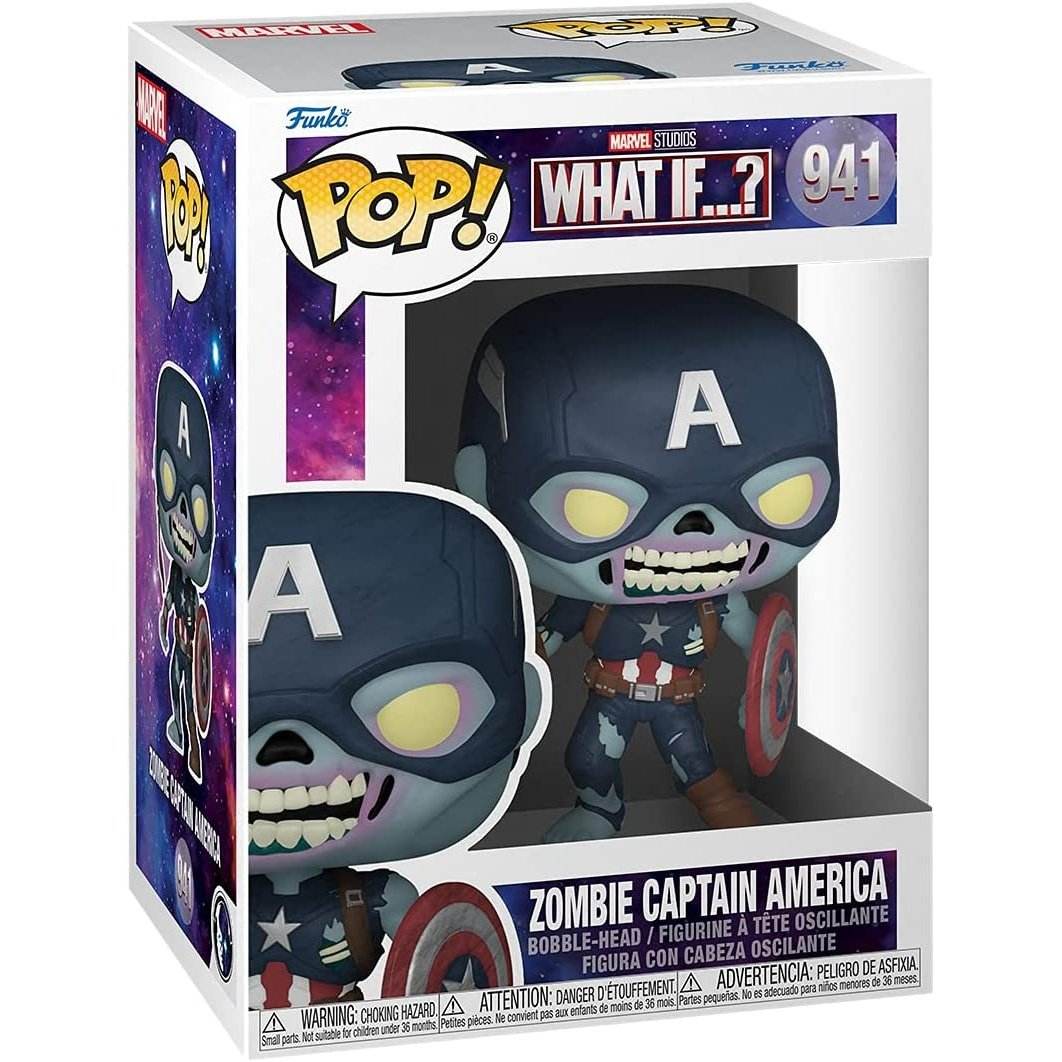 Funko Pop! Marvel: What If? - Zombie Captain America Vinyl Figure -