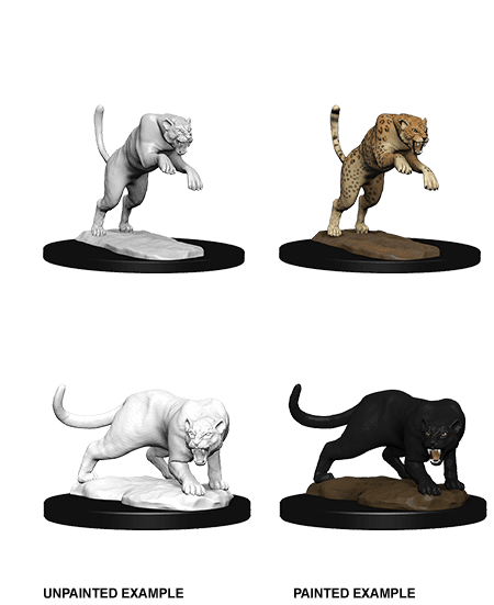 D&D: Nolzur's Marvelous Miniatures - Panther & Leopard -