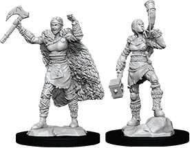 D&D: Nolzur's Marvelous Miniatures - Female Human Barbarian -