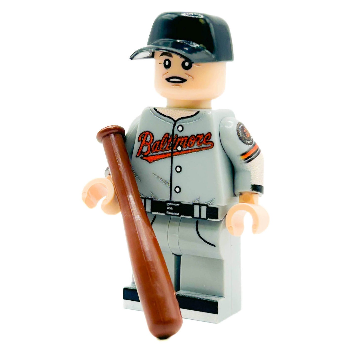 Gunner #2 Baltimore Baseball Player Minifig made using LEGO parts -