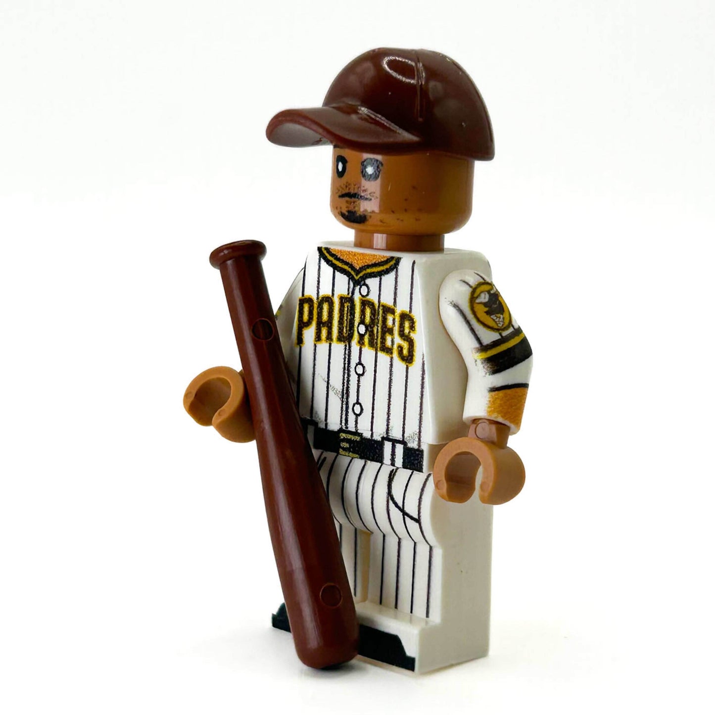 Manny #13 San Diego Baseball Player Minifig made using LEGO parts - B3 Customs -