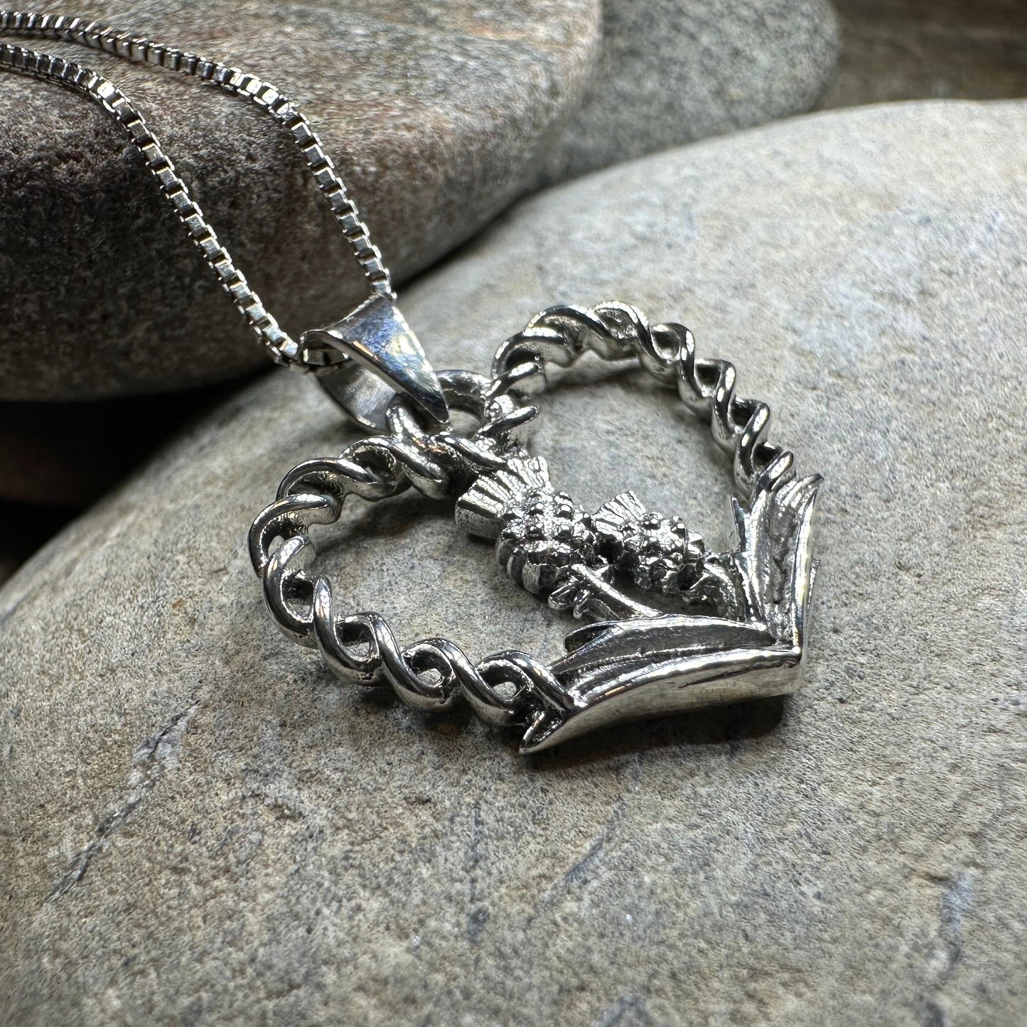 Rose & Thistle Luckenbooth Necklace