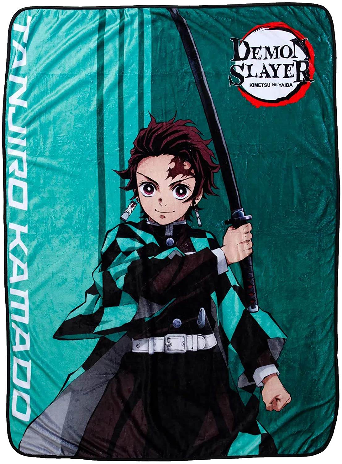Demon Slayer Kimetsu no Yaiba Tanjiro Kamado Anime Fleece Throw Blanket -