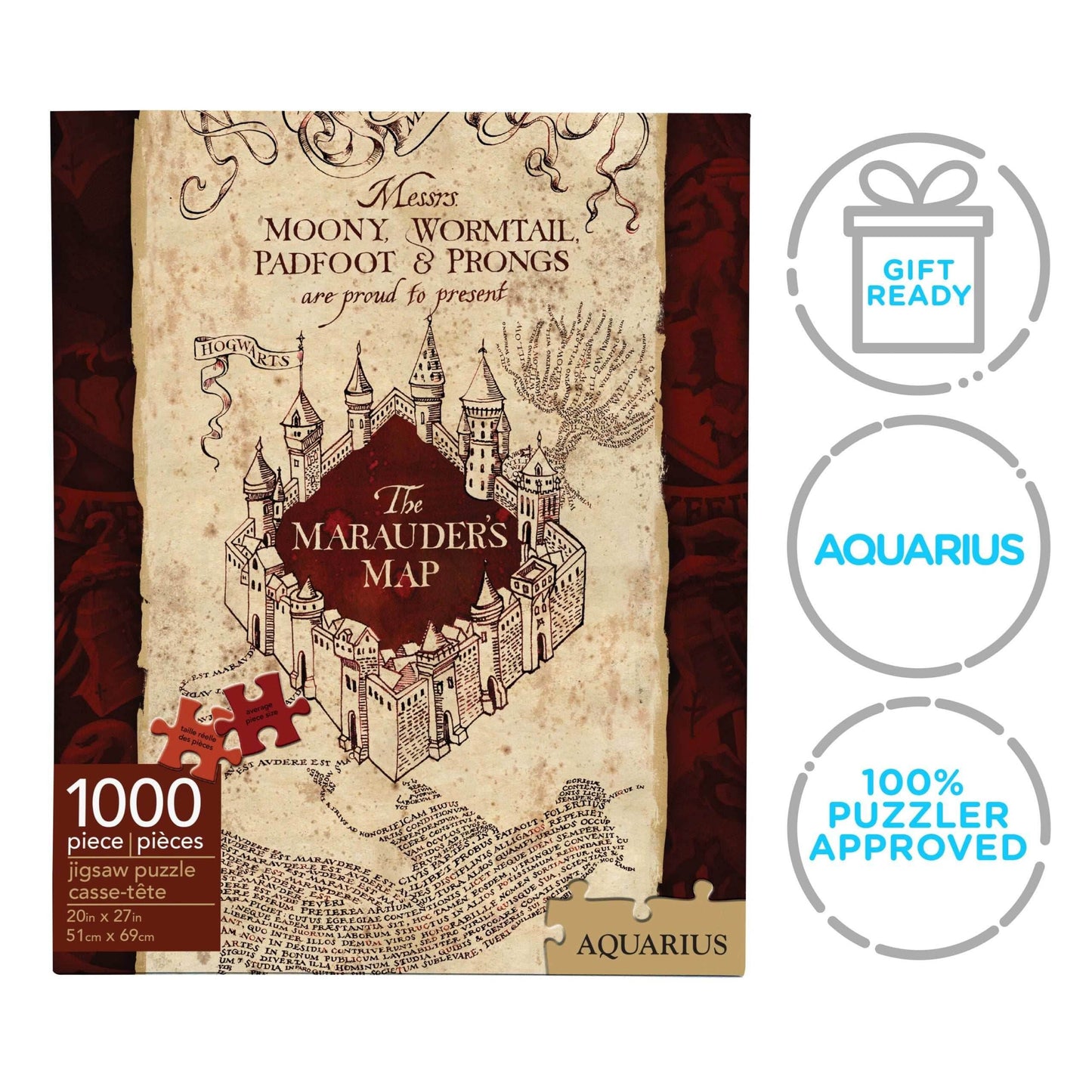 Aquarius Puzzles: Harry Potter Marauders Map -