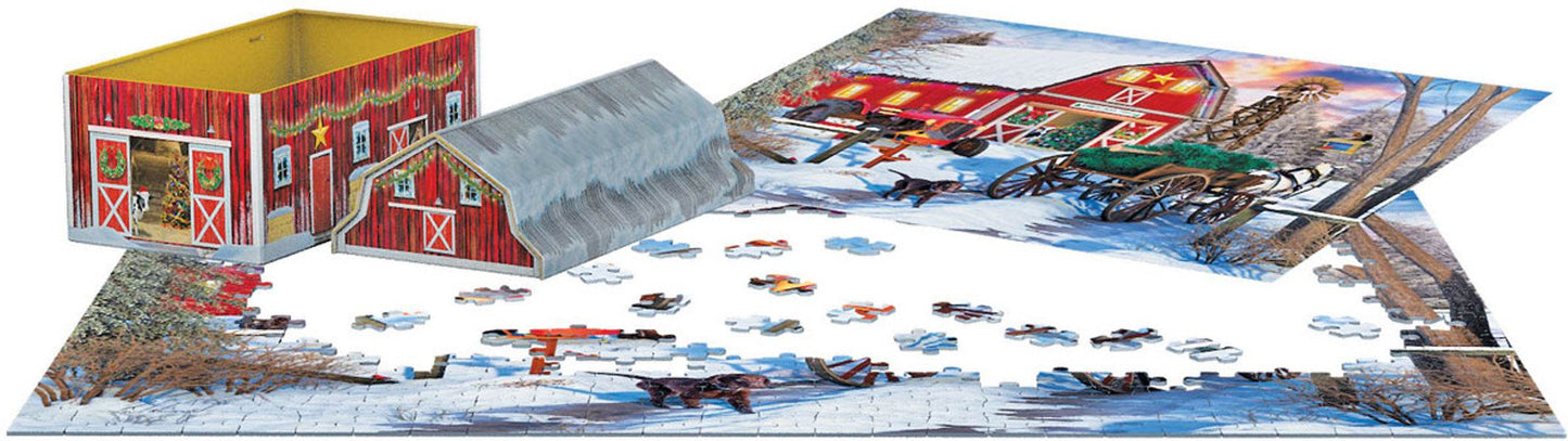 Puzzle: Holiday Farm Tin -