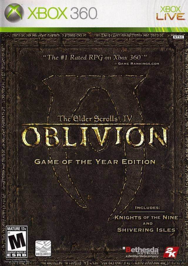 The Elder Scrolls IV: Oblivion Game of the Year Edition (Xbox 360) - Game Manual Only