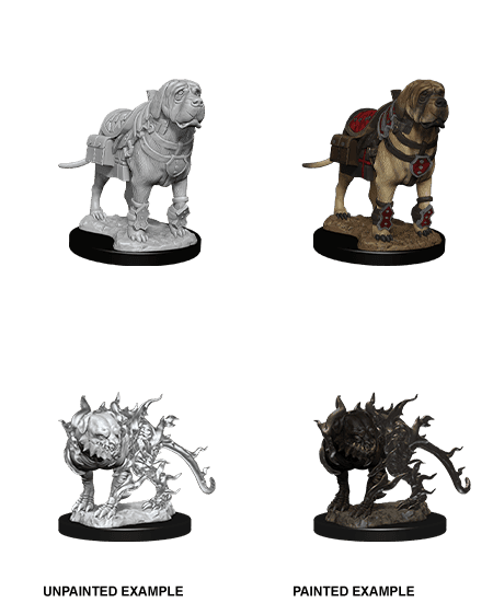 D&D: Nolzur's Marvelous Miniatures - Mastiff & Shadow Mastiff -