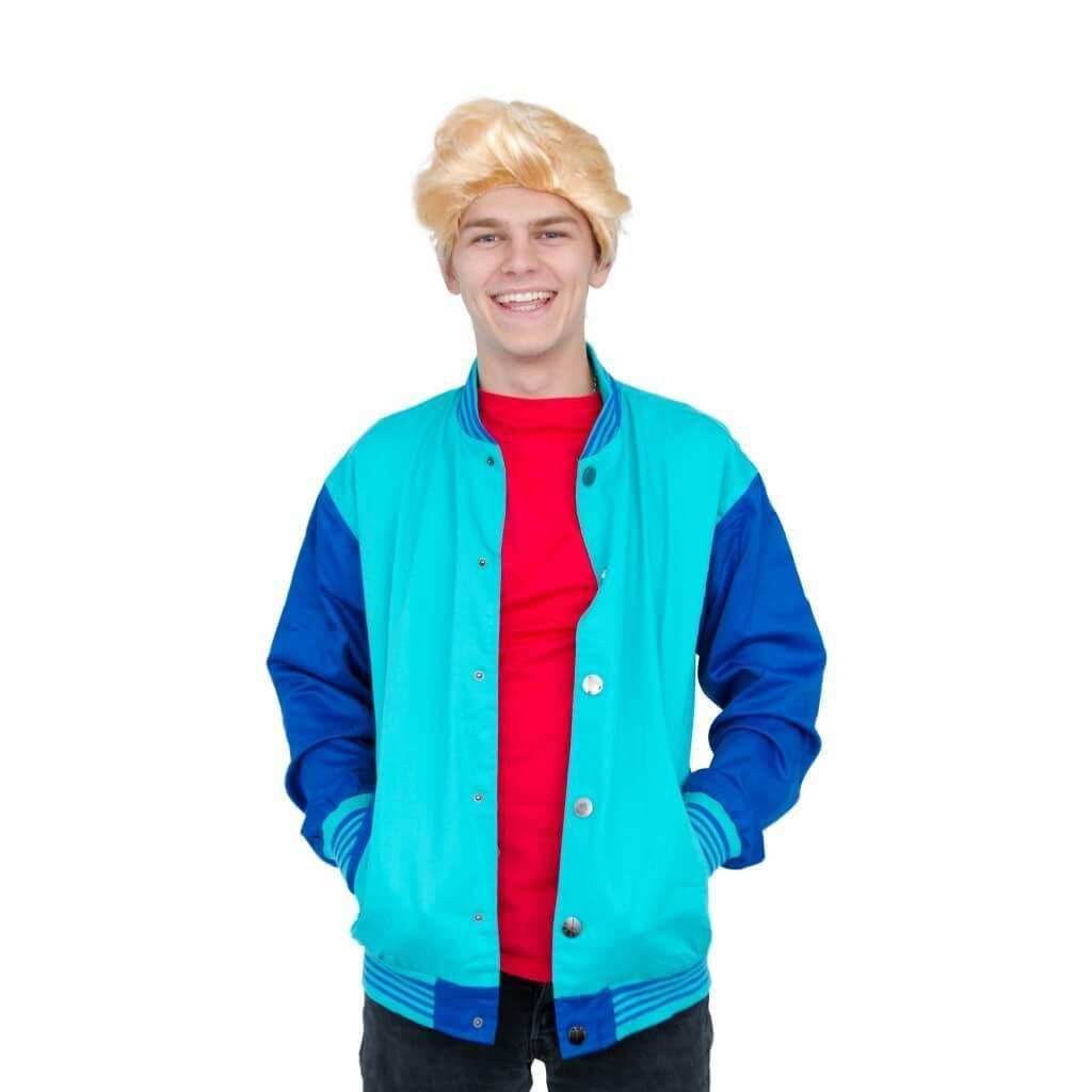 90's Saved by the Stud Costume Bayside Jacket & Wig - Standard