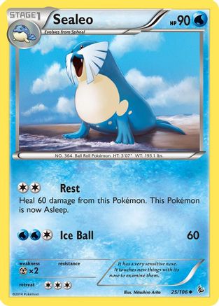 Sealeo 025/106 - XY Flashfire Reverse Holofoil