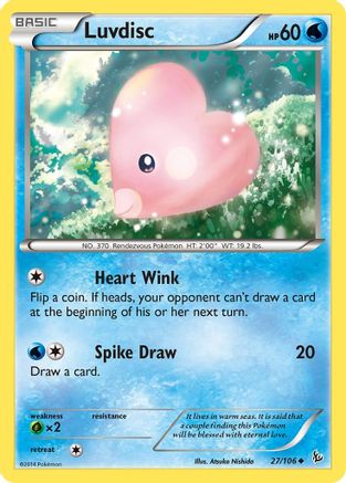 Luvdisc 027/106 - XY Flashfire Reverse Holofoil