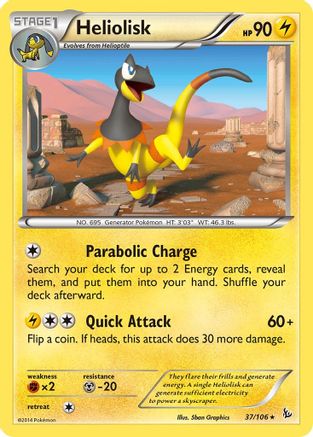 Heliolisk 037/106 - XY Flashfire Reverse Holofoil