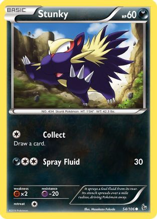 Stunky 054/106 - XY Flashfire Reverse Holofoil