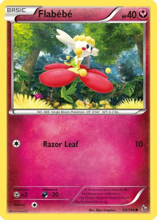 Flabebe 063/106 - XY Flashfire Reverse Holofoil