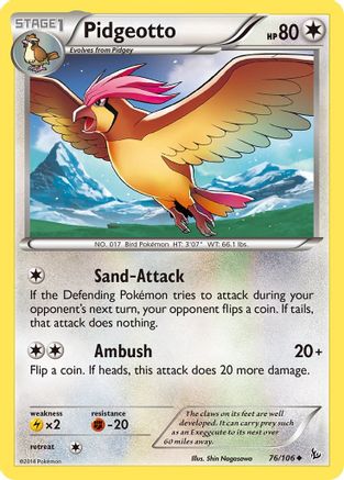 Pidgeotto 076/106 - XY Flashfire
