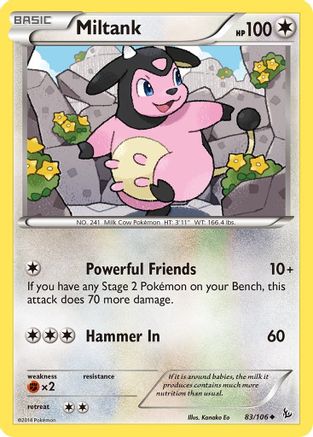 Miltank 083/106 - XY Flashfire Reverse Holofoil