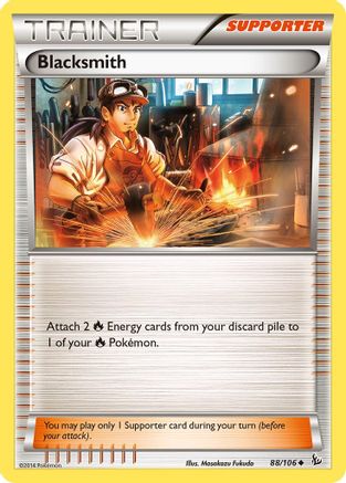 Blacksmith 088/106 - XY Flashfire Reverse Holofoil