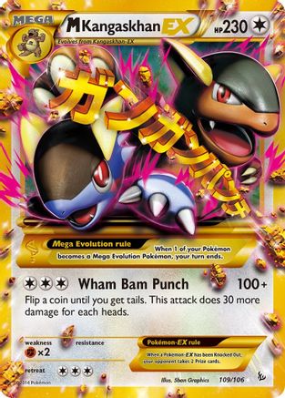 M Kangaskhan EX (Secret Rare) 109/106 - XY Flashfire Holofoil