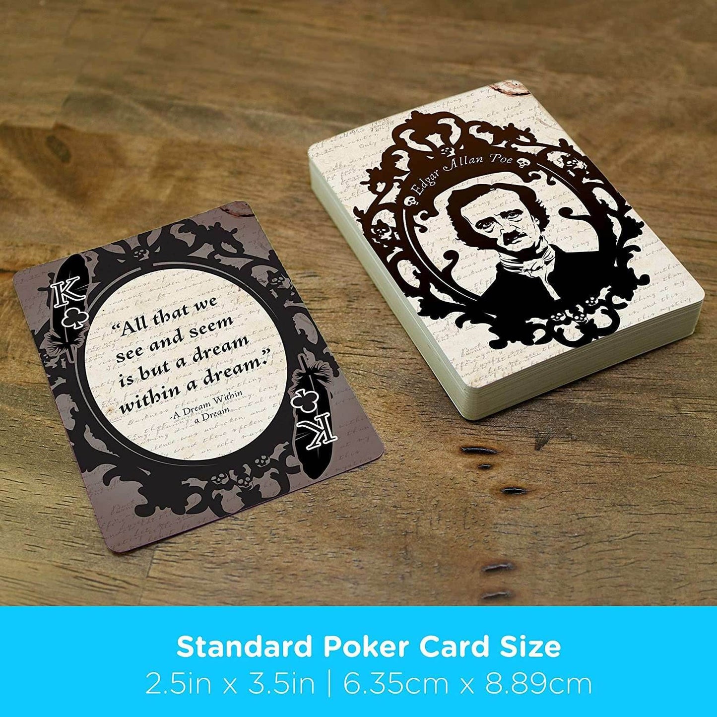 Aquarius Playing Cards: Edgar Allan Poe Quotes -