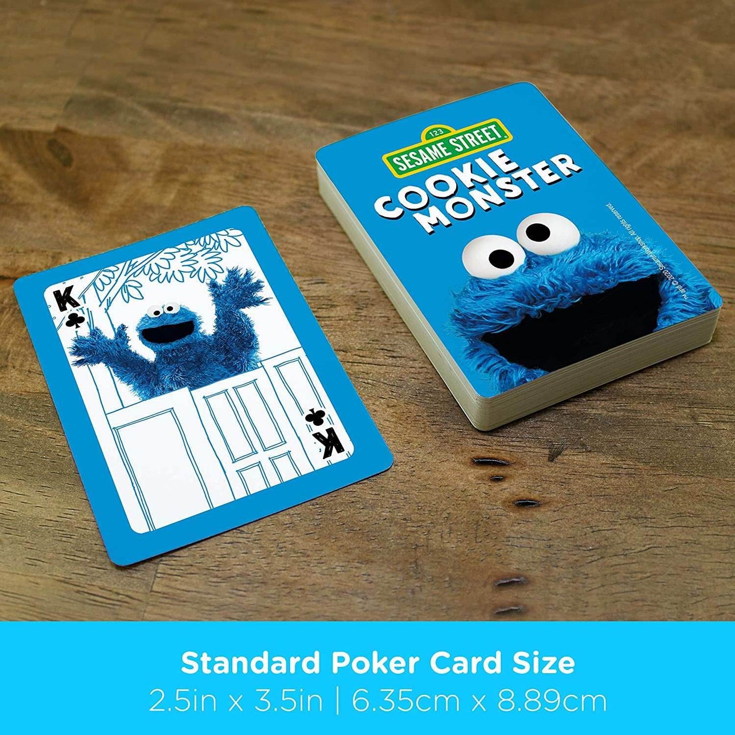 Aquarius Playing Cards: Sesame Street - Cookie Monster -
