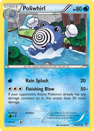 Poliwhirl 016/111 - XY Furious Fists Reverse Holofoil