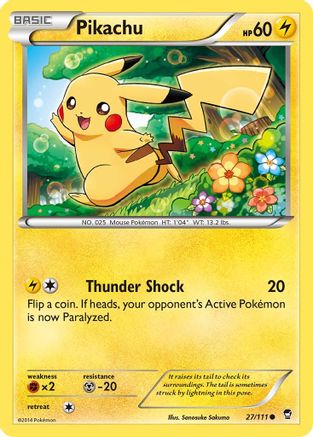 Pikachu 027/111 - XY Furious Fists Reverse Holofoil