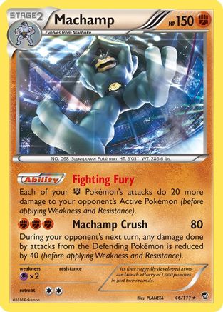 Machamp 046/111 - XY Furious Fists Reverse Holofoil