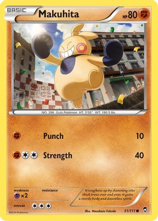 Makuhita 051/111 - XY Furious Fists