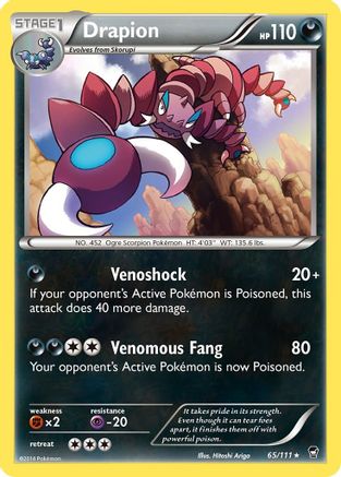 Drapion 065/111 - XY Furious Fists Reverse Holofoil
