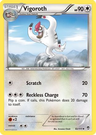 Vigoroth 082/111 - XY Furious Fists Reverse Holofoil