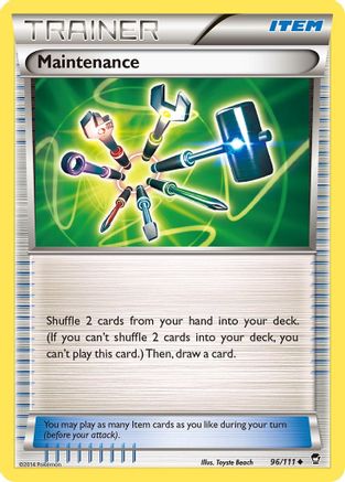 Maintenance 096/111 - XY Furious Fists Reverse Holofoil