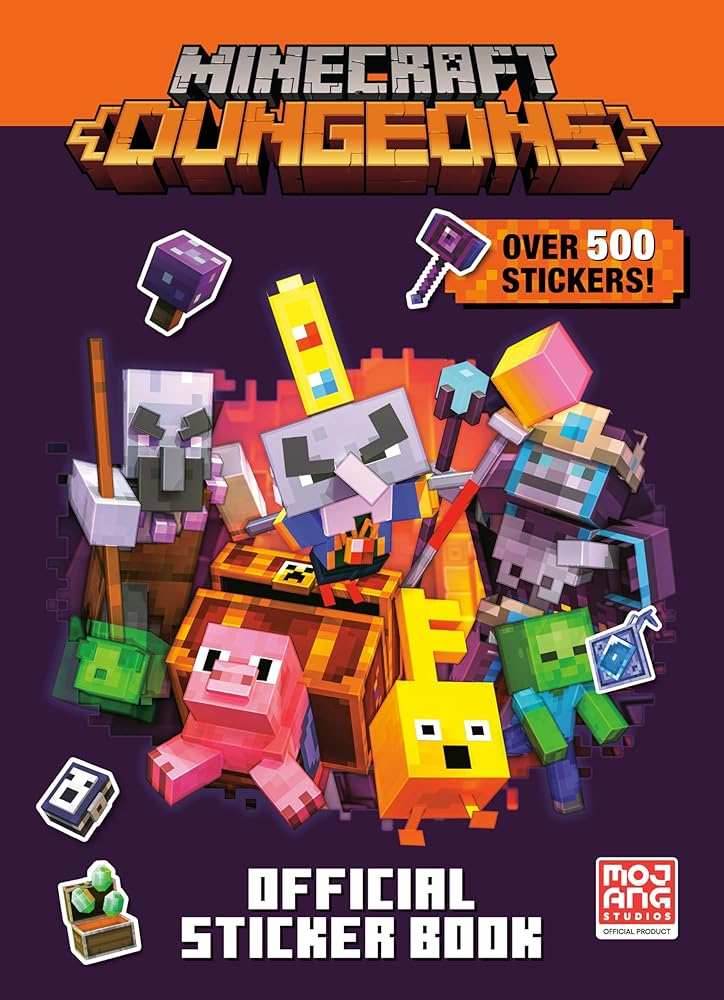 Minecraft Official Dungeons Sticker Book (Minecraft) -