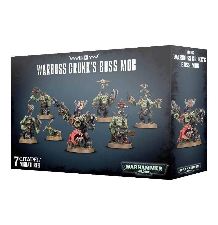 Warhammer 40K: Ork - Warboss Grukk's Boss Mob -