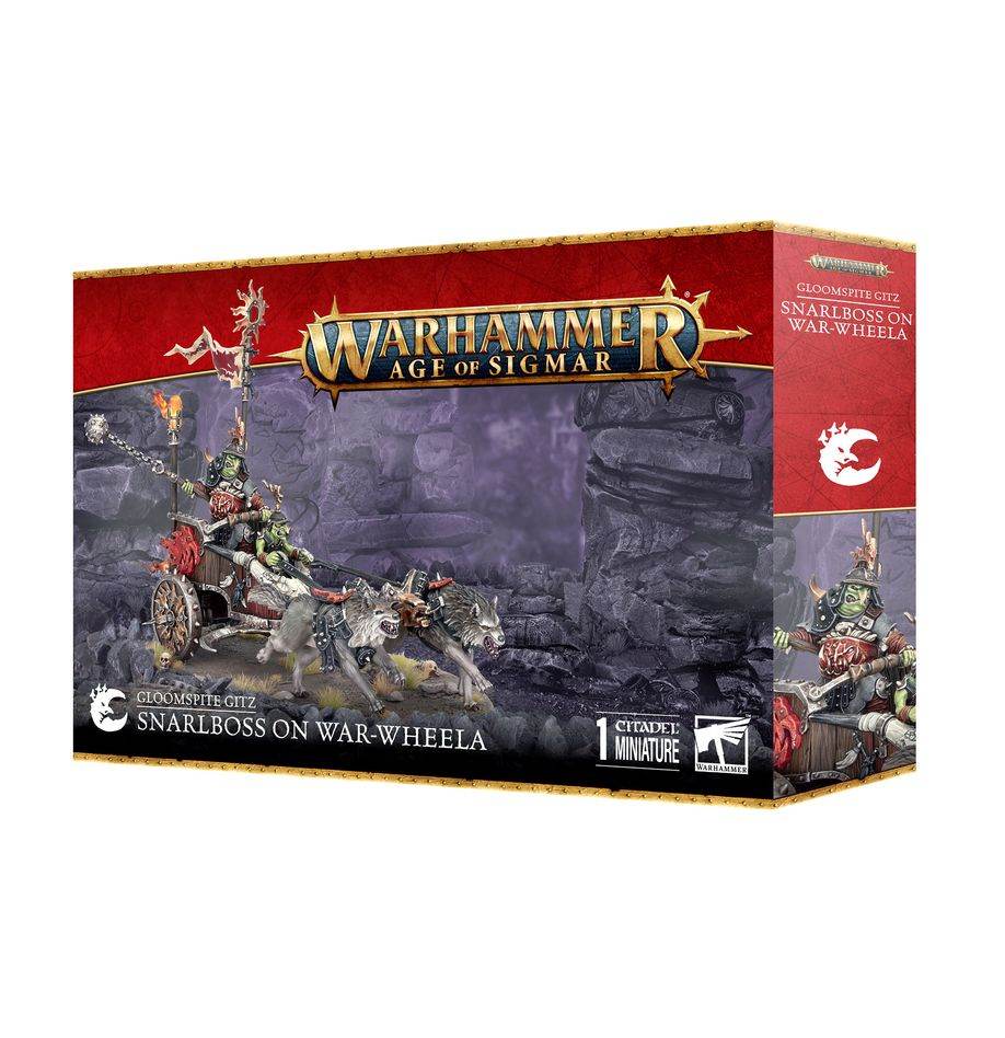 Warhammer Age of Sigmar: Gloomspite Gitz - Snarlboss on War-Wheela -