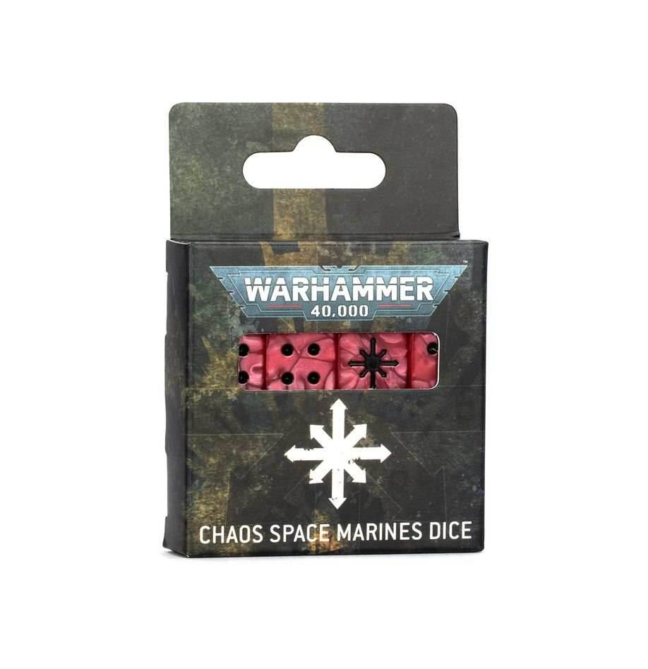 Warhammer 40K: Chaos Space Marines - Dice Set -