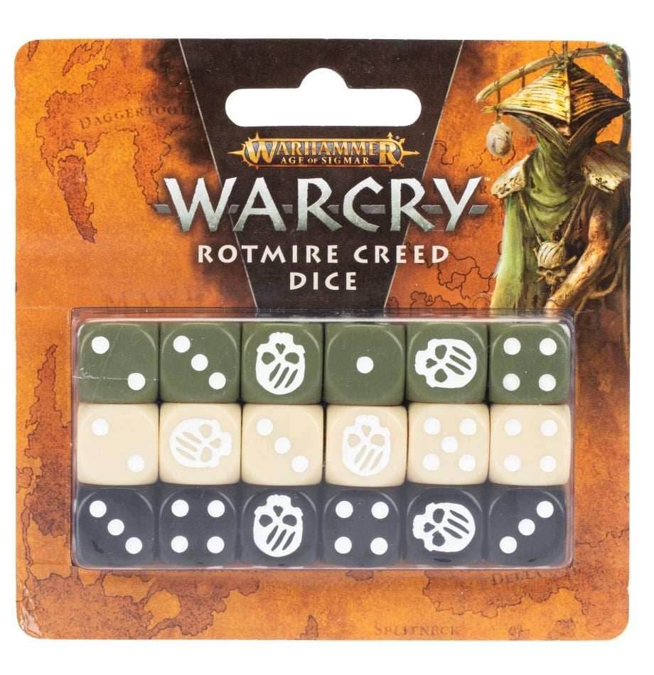 Warcry: Rotmire Creed Dice Set -