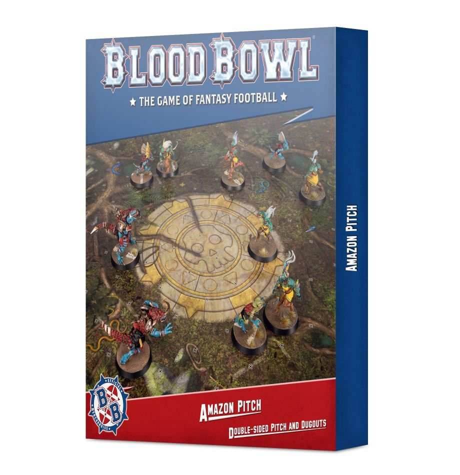 Blood Bowl: Amazon Pitch – Double-sided Pitch and Dugouts Set -