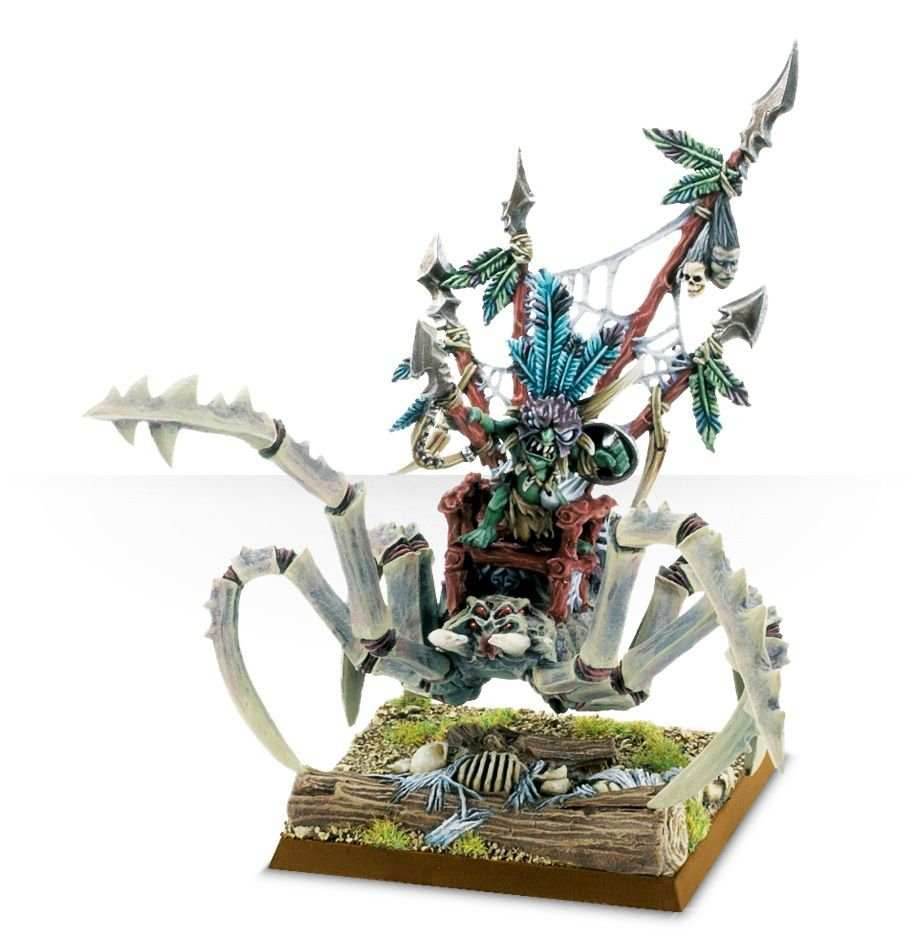 Warhammer: Gloomspite Gitz - Scuttleboss on Gigantic Spider -