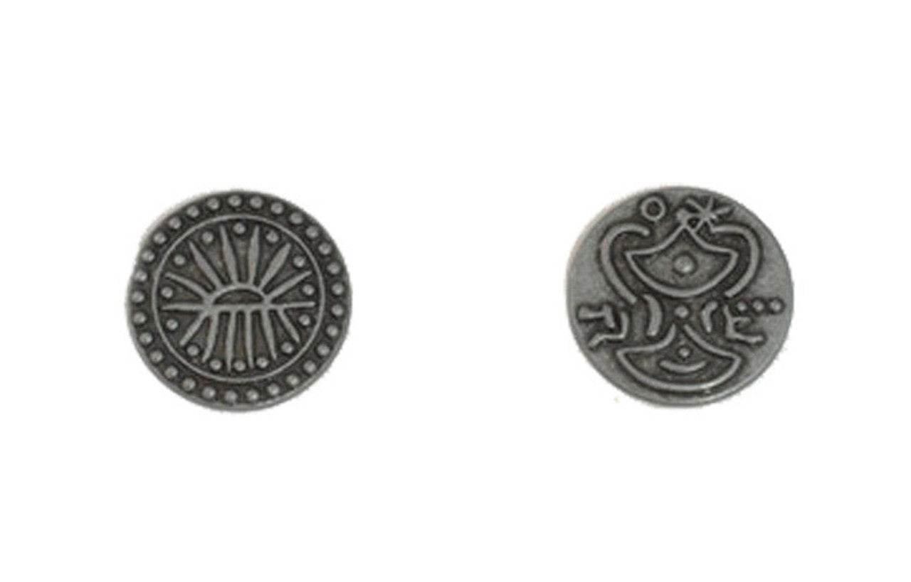 Indian Themed Gaming Coins - Small 20mm (15-Pack) -