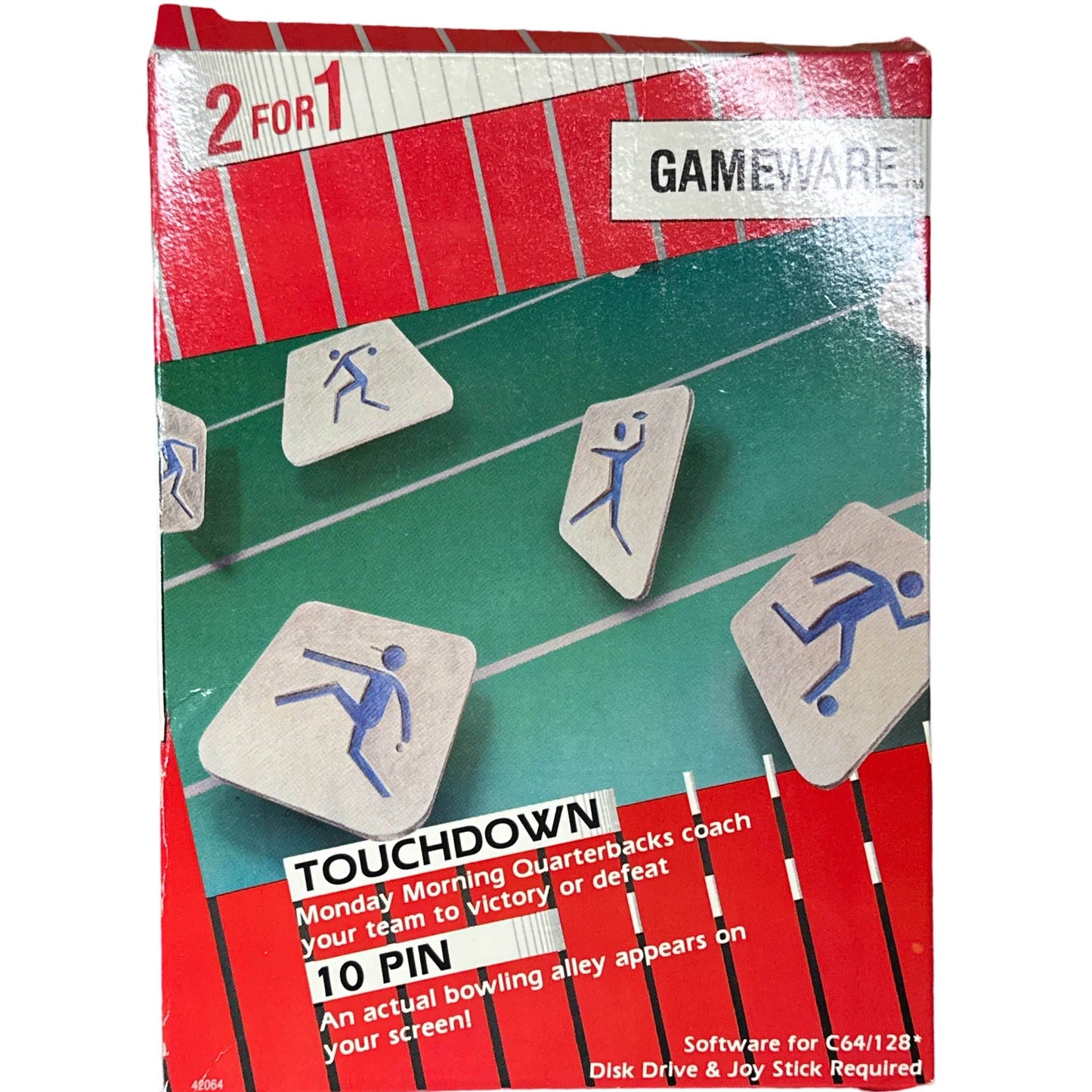 Touchdown | 10 Pin (2 for 1) - Commodore 64/128 -