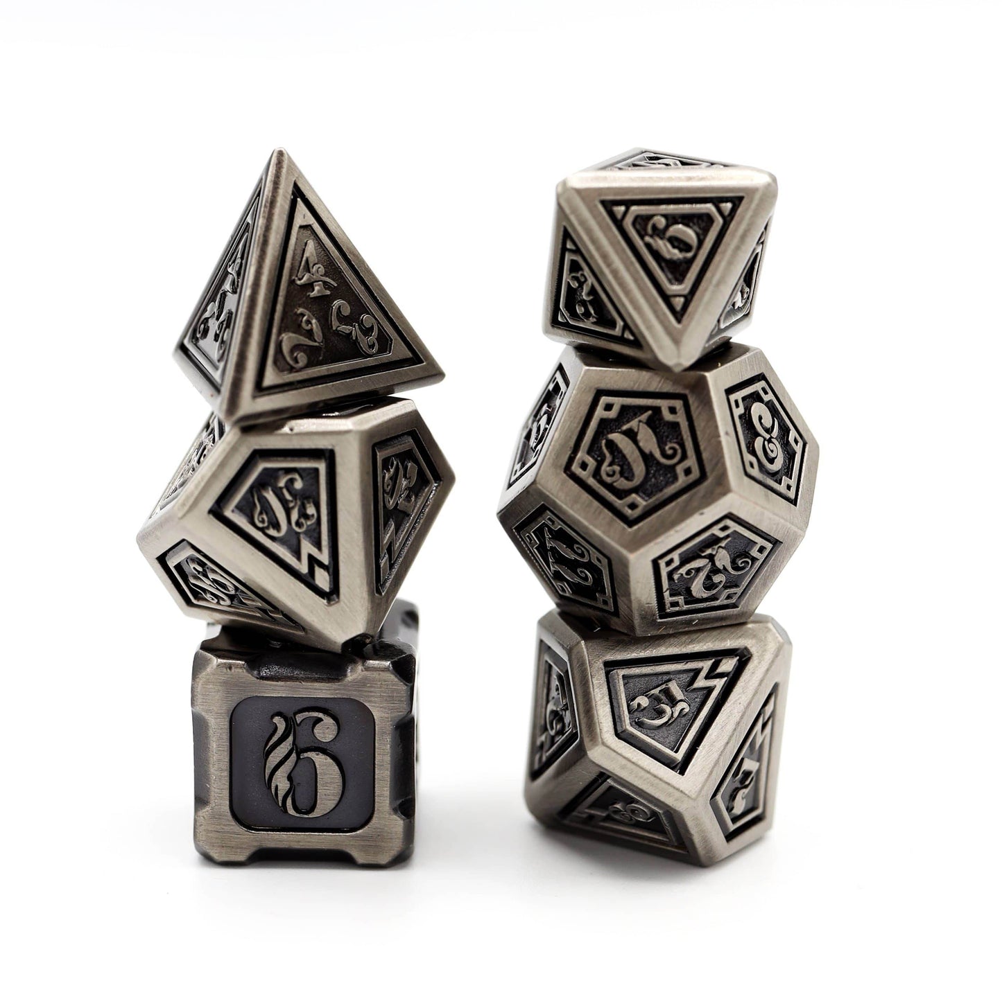 Alchemist Metals: Iron - Metal RPG Dice Set -