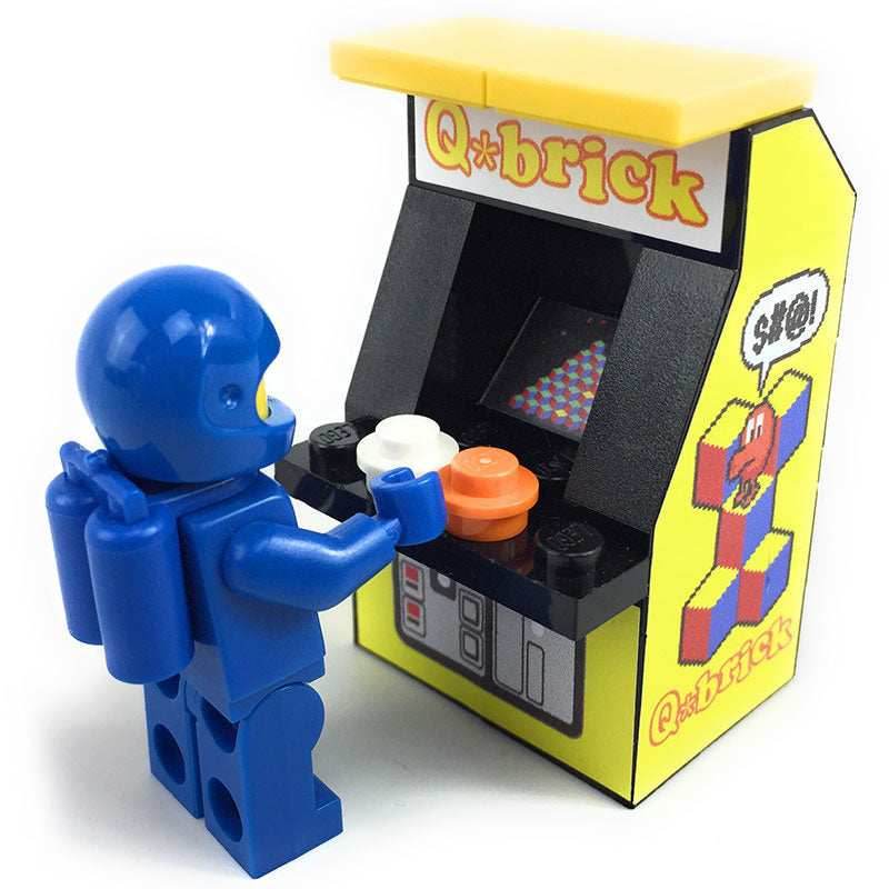B3 Customs Q*Brick Arcade Machine made from LEGO parts -
