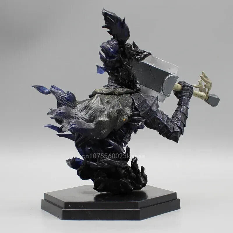 Armor Guts Figure, Berserk Black Swordsman PVC Anime Figurine, 6in Statues Toys